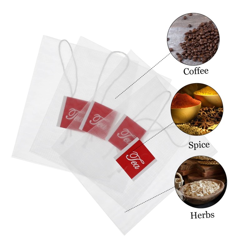 DOITOOL 3sets Tea Seal Bag Filter Bag for Loose Tea