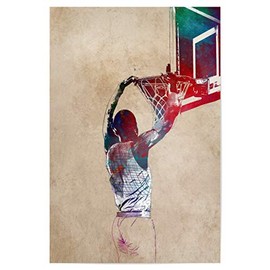 artboxONE Poster 30 x 20 cm Sport Basketball Player Picture Basketball Basketball Player