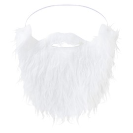 Dress Up America Fake Beard Costume - Costume Beard and Mustache - Beard Costume for Adults and Teens White