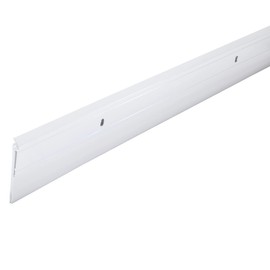 M-D Building Products 05769 All-Season Door Sweep, Heavy Duty Aluminum and Vinyl, Ideal for Residential & Commercial Use, Easy Installation, Ensure Comfort and Save Energy (36 Inch, White)