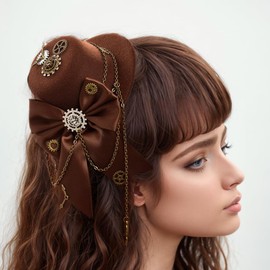 GRACEART Steampunk Hut Frauen Topper Kopfbedeckungen (D)