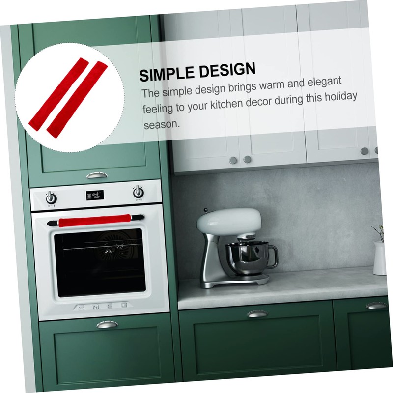 TEHAUX 4pcs Fridge Handle Covers Oven Handle Protectors Kitchen Accessories