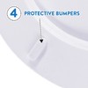 J&V Textiles Embroidered Soft Round Toilet Seat With Easy Clean