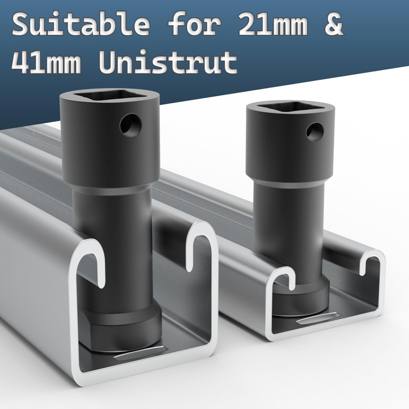 PS PRO 17 mm Unistrut Channel Socket Set – 1/2