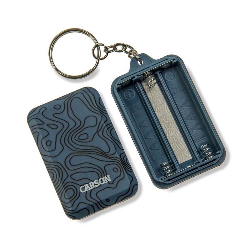 CARSON Unisex Cob Led Keychain Torch, With Stainless Steel Keyring,
