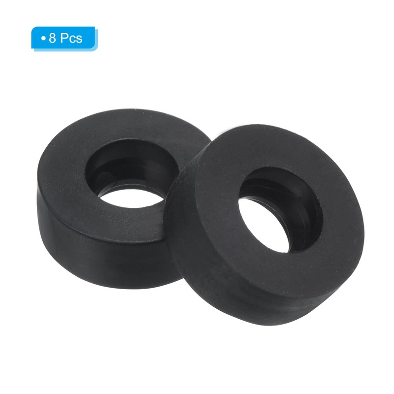 PATIKIL M6 Rubber Flat Washers 8pcs 5mm ID 12mm OD