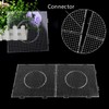 AUGSUN 9pcs 5mm Large Square Fuse Beads Pegboards Plastic Beads