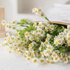 Smalldu Realistic Daisy Flowers Artificial 7 Pcs 20.4 in Fake