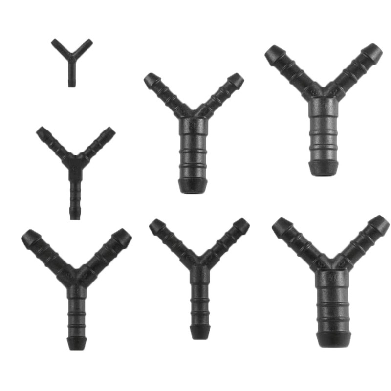 UKCABLE-TIES 2X Y-Piece Splitter Connector Hose Tube Pipe 3-Way Fuel