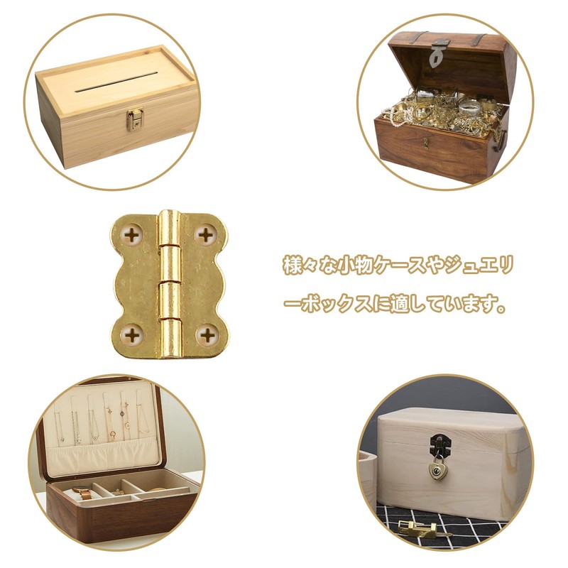 Hinges Mini Hinges Hinge Iron Golden Butterfly Hinges [50 pieces]