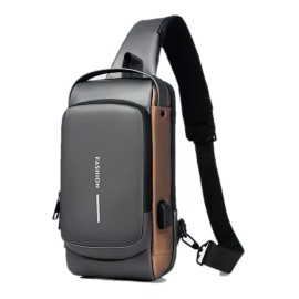 yuqing.fc Pechera Mochila Cruzada Para Hombre Lujo Antirrobo Carga Usb