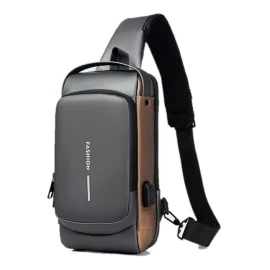 yuqing.fc Pechera Mochila Cruzada Para Hombre Lujo Antirrobo Carga Usb