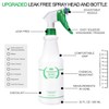 Plastic Spray Bottle 2 Pack, 32 Oz, All-Purpose Heavy Duty