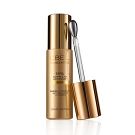 L'BEL - Concentré Sérum Contorno de Ojos Intensivo 15 g, 15% Complejo Antiedad Ojos, Sérum Antiarrugas, Aporta Firmeza y Disminuye Ojeras, Reduce Ojera y Bolsas, con Ácido Hialurónico y Péptidos