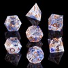 ORUZA DND Dice Set 7 Pieces Resin Polyhedral D&D Dice