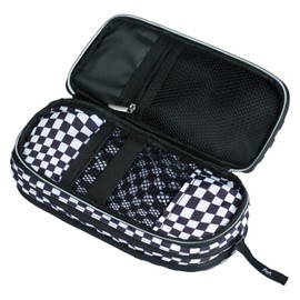 Baagl Pencil Case, 3 Compartments, for Girls, Boys, School, Ska