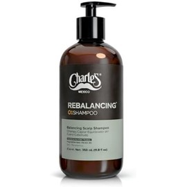 Charle's Shampoo Cabello Graso Rebalancing - Sin Sales y Parabenos - Limpieza Profunda y Refrescante - Ayuda a Reducir el Exceso de Sebo - Equilibrador del Cuero Cabelludo
