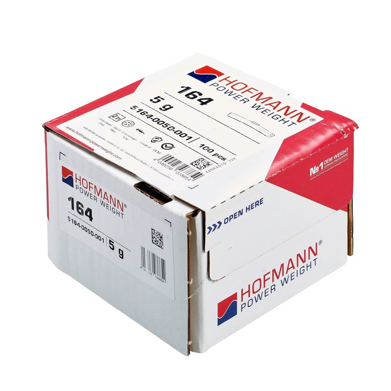 100x Tyre balancing weights for steel truck rims 5g Hofmann
