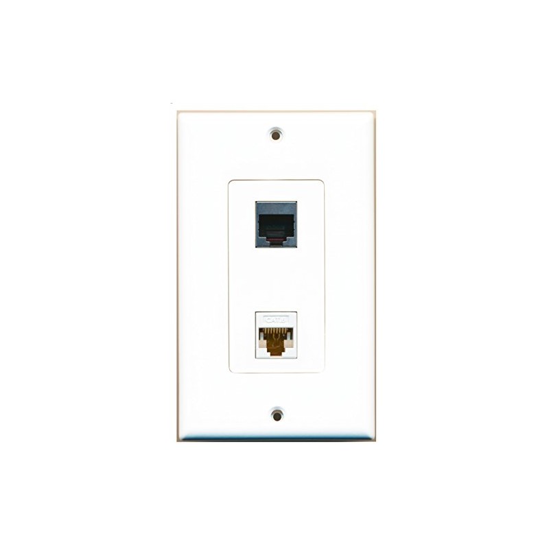RiteAV 1 Port Cat6 Ethernet White 1 Port RJ45 Shielded