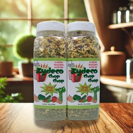 Two 10-ounce Shakers of Zydeco Chop Chop Cajun Seasoning Base (2 Pack)