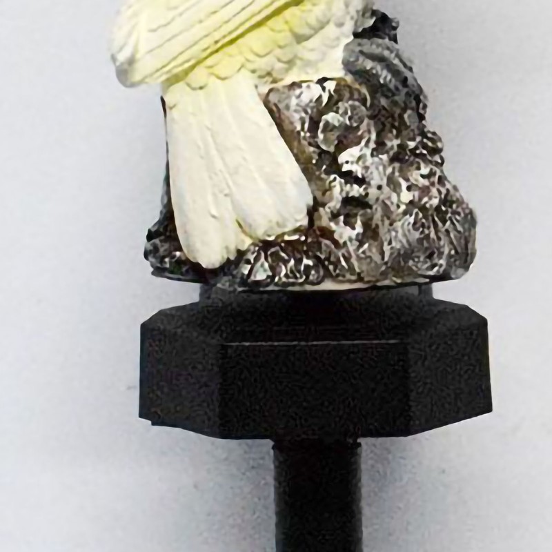 Solar Ground Insert Landscape Light Resin Parrot Shape Outdoor Garden