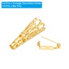 PATIKIL 23mm Corsage Decorative Holder, 10 Pcs Brooch Pin Vase