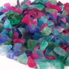 200.00 Ct. Natural Ruby,Emerald,Sapphire Small Rough Chips Crushed Stone Healing Reiki Crystal Jewelry Making Home Decoration