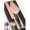 Orblue Wedding Cake Knife and Server Set - Premium, Beautifully