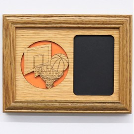 Basketball Picture Frame - 5x7 Frame Holds 3x4 Photo