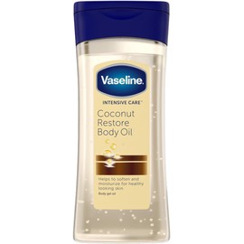 Vaseline - Aceite Corporal en Gel Coconut Restore (200 ml), Hidratación Profunda con Brillo Natural y el Poder Restaurador del Coco