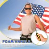 2 Pieces 4ft Telescopic Flagpole with Clips, Portable Telescopic Flagpole
