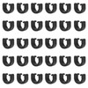 Bicycle Cable C-Clips Black 30Pcs: Brake Cables Clamps for Bicycles