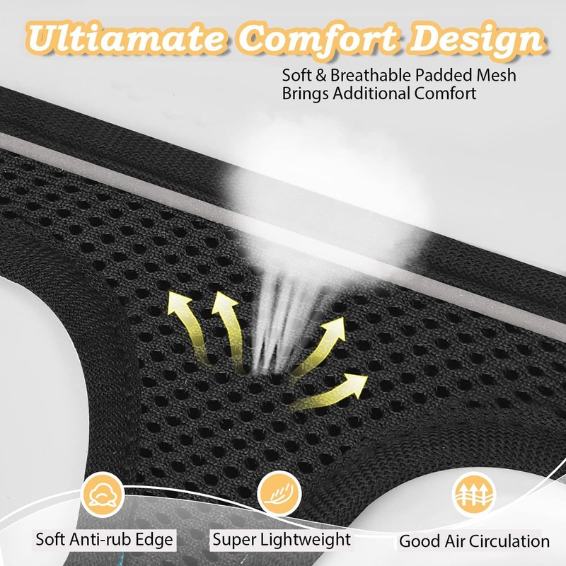 Cat Harness with Leash Set Mesh No Pull Reflective Escape