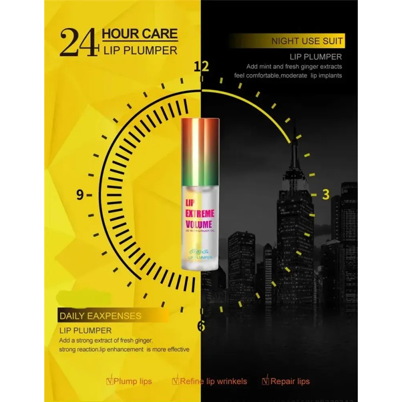 Suero Labios Voluminizador Lipgloss Hidratación Colágeno