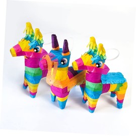 Abaodam 4 pcs Donkey Pinata Festival Party Supplies for Cinco De Mayo Birthday Celebrations Mexican Themed Events Decorative Party with Unique Tissue Design