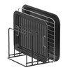 KORRTFID Kitchen Cabinet Organizer, Steel Cookware Holder, Divided Holder with
