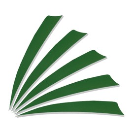 PATIKIL Arrows Vanes 4 Inch, 25 Pack Right Wing Arrow Feather Turkey Fletching Archery Accessories for DIY Target Shooting Hunting, Dark Green