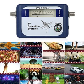 Mingzhe DVB-T Digital Satellite Signal Finder Meter Aerial Terrestrial TV Antenna wi Compass TV Reception Systems