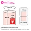 50 x Alina Dirty Laundry Bag with Water-Soluble Strip/Plastic Polythene