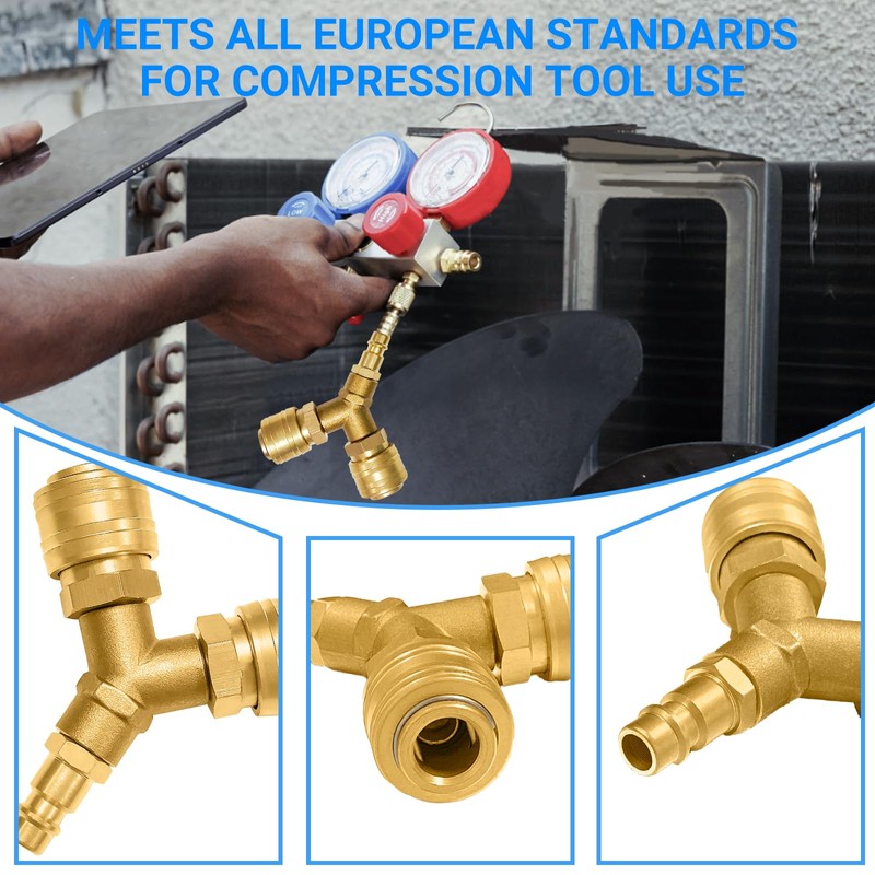 Compressed Air Distributor 2-Way Compressed Air Switch with 2 Compressed