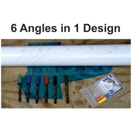 CLPA 2.5-4" Coping Wing Set: Ultimate Pipefitter and Welding Tool, Precision Pipe Saddle Template, Notcher & Cutting Guide, Ideal for Pipe Fitting - Marking & Coping Pipes from 22.5 to 90 Degrees