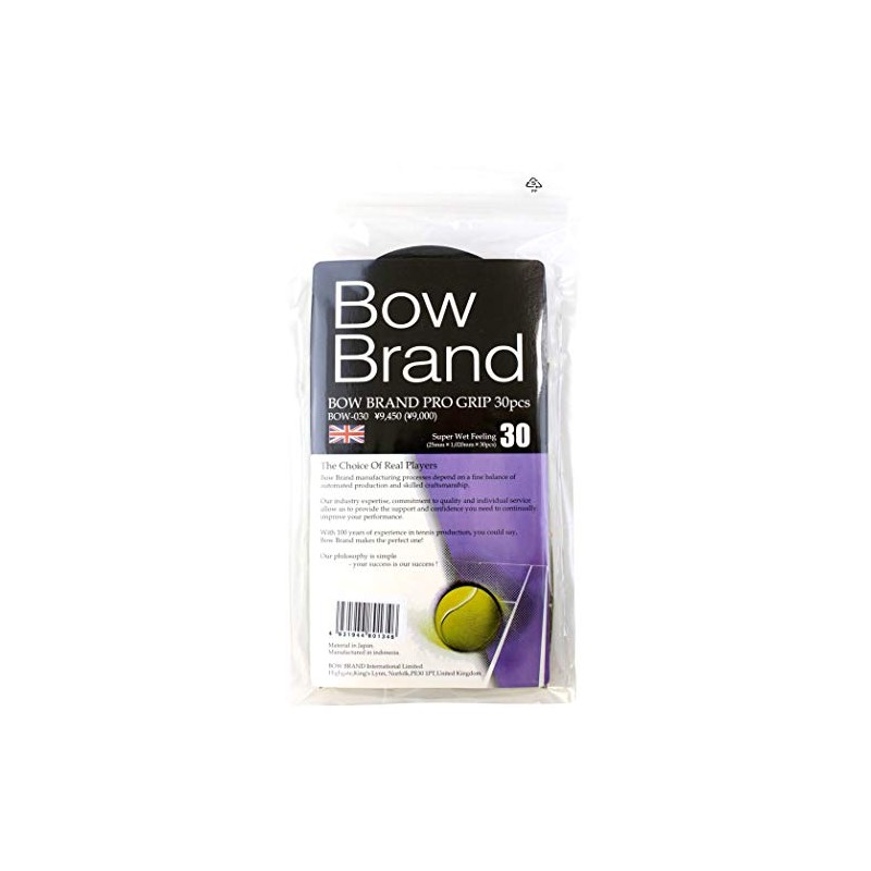 BOW BRAND BOW030-BK Pro Grip (Pack of 30), Black