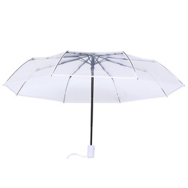 VALICLUD Folding Umbrella Automatic Transparent Umbrella Auto Open Foldable Umbrella Clear