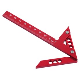 Centre Finder, Centre Gauge Line Gauge, 100 mm, 45° 90° Centre Finder, Carpenter's Angle, Line Ruler Made of Aluminium Alloy, for Wood Measurement, Cylindrical Centering Angle Marking