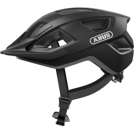 ABUS Aduro 3.0 LED Bike Helmet - sporty city Helmet in a stylish design for everyday and sporty Tours - with Rear Light - for Men and Women - Size L, black