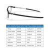 Firtox 4 Pairs Eyeglasses Nose Pads, Screw-in Soft Silicone Eyeglass