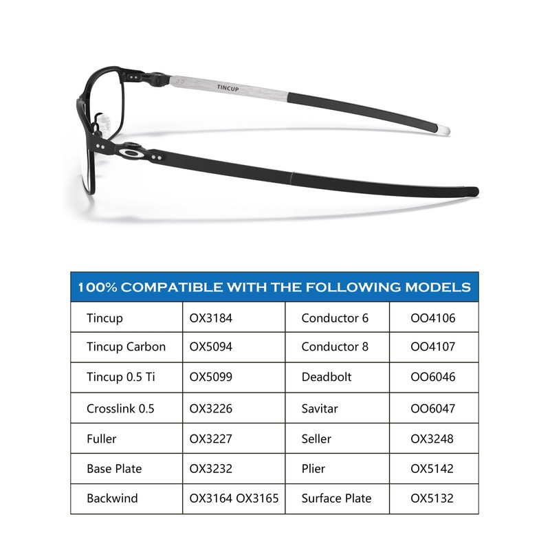 Firtox 4 Pairs Eyeglasses Nose Pads, Screw-in Soft Silicone Eyeglass