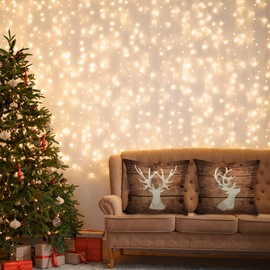 Mancheng-zi Deer Pillow Covers 18x18 Reversible,Rustic Cabin Decor Throw Pillows,Log Cabin Decor,Wild Animal Deer Farmhouse Pillow Covers,Camping Pillow,Camping Decor,Woodland Animals Decor