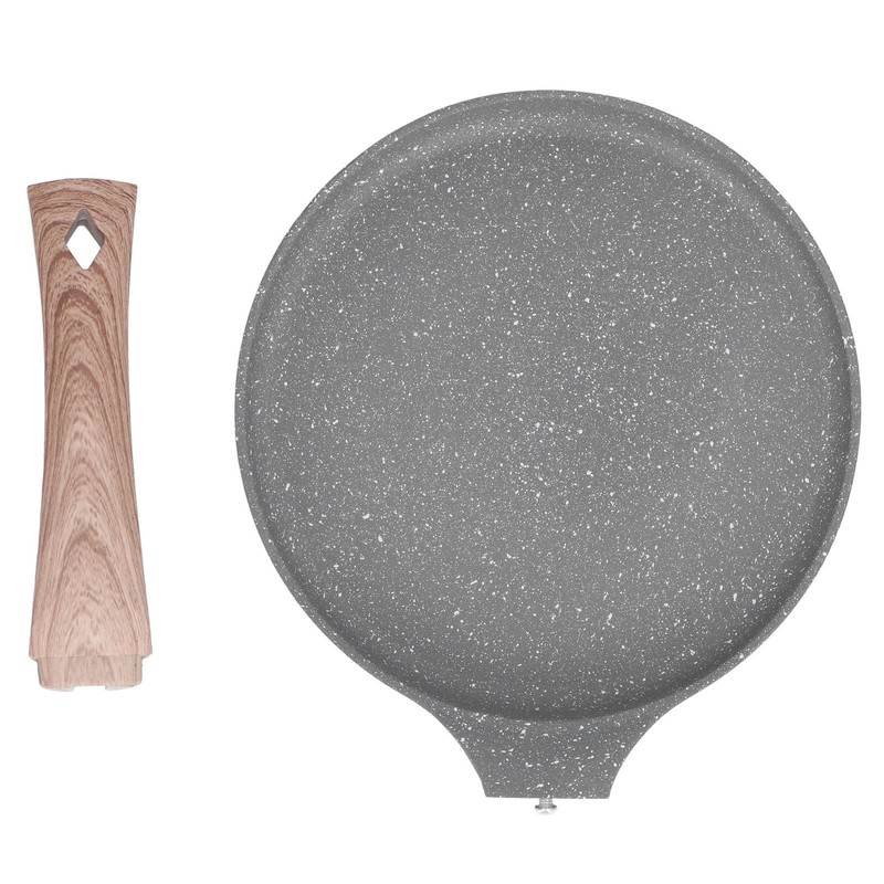 Frying Pan with Magnetic Base Rapid Heat Conduction Prevents Stick