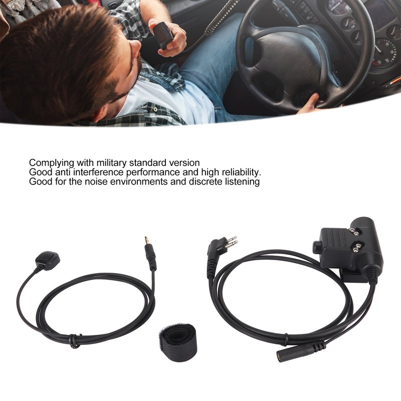 U94 PTT Adapter Push to Talk Button Walkie Talkie Military